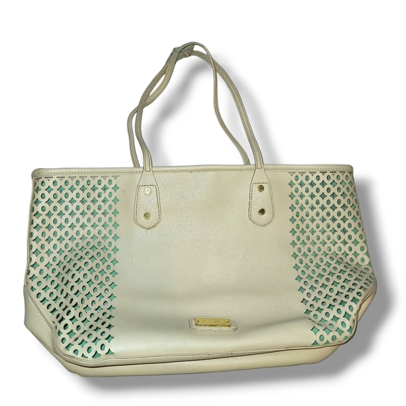 Big Buddha tote with teal lining - Picture 2 of 7